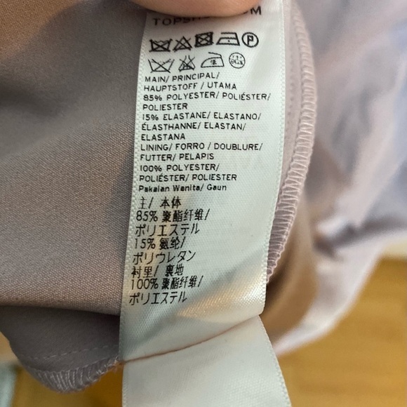 Topshop Lavender Crepe Bandeau Column Dress, sz12 - Picture 9 of 9